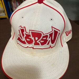 New Era White and Red Cap Japan Fitted Cap